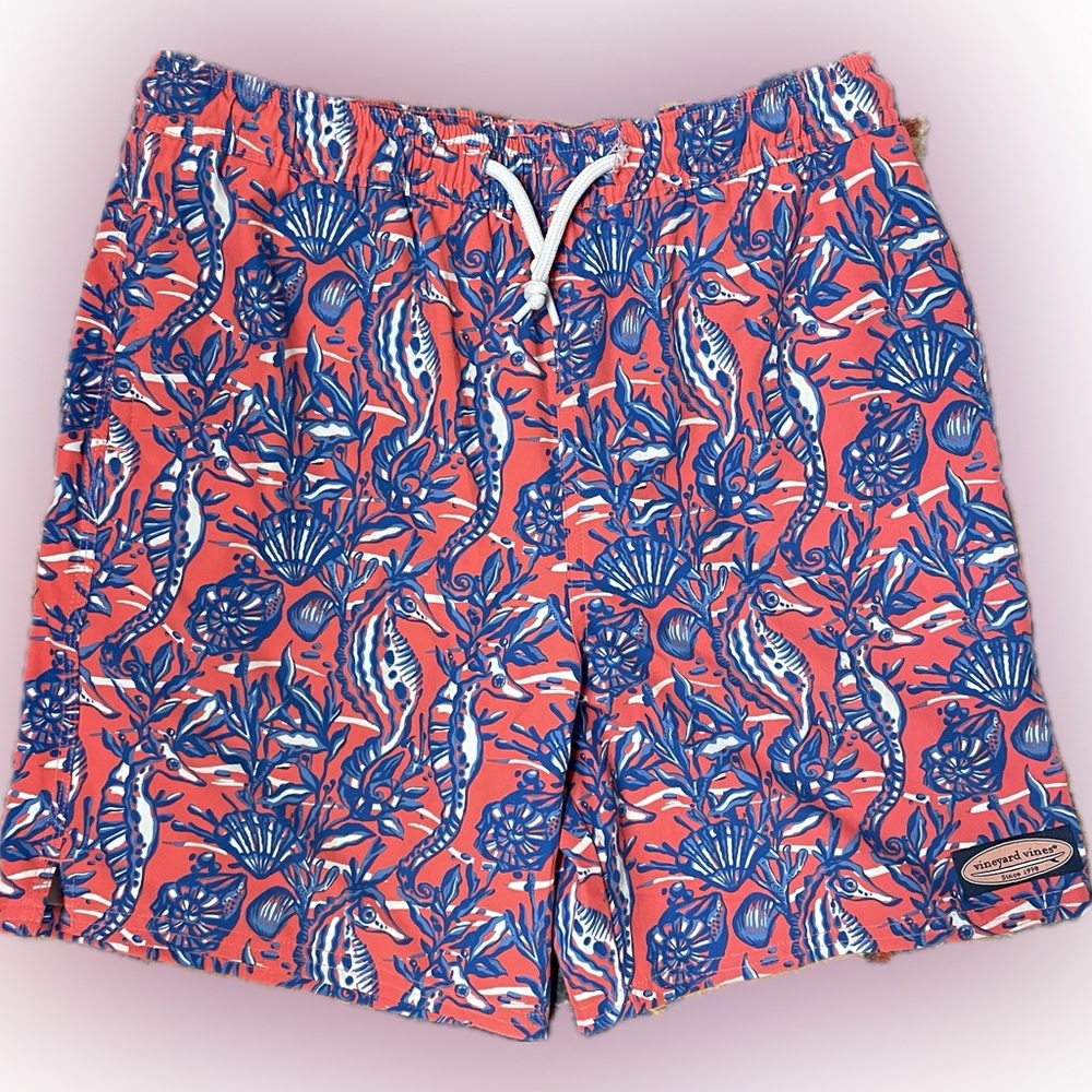 Vineyard Vines Seahorses Swim Trunks Size L/16